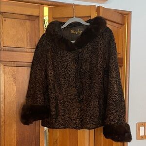 Brown Fur Women's Coat